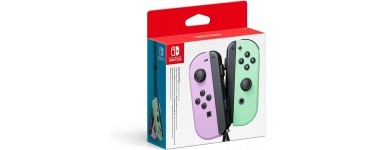 Amazon: Paire de Manettes Nintendo Joy-Con Gauche Violet Pastel et Droite Vert Pastel à 64,90€