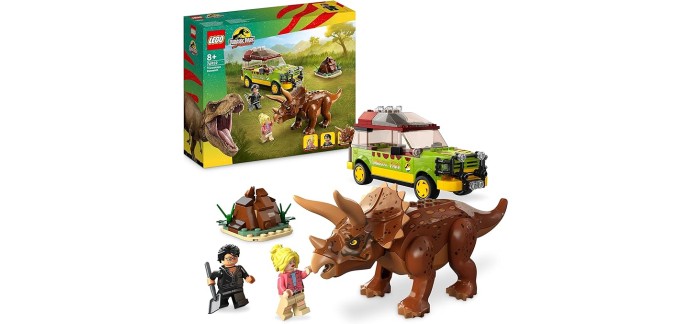 Amazon: LEGO Jurassic Park La Recherche du Tricératops - 76959 à 40,99€