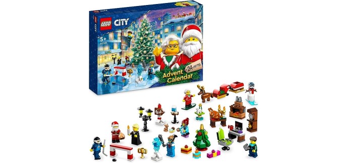 Amazon: LEGO City Calendrier de l'Avent 2023 - 60381 à 13,33€