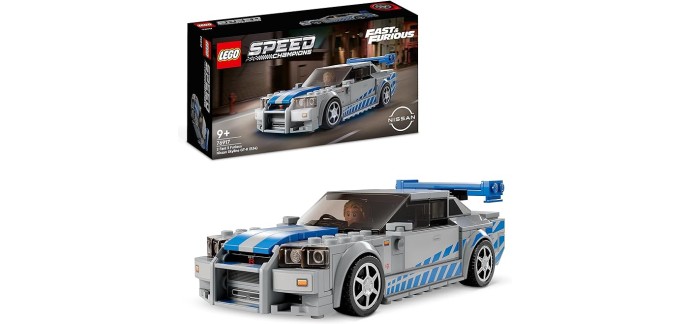 Amazon: LEGO Speed Champions Nissan Skyline GT-R (R34) 2 Fast 2 Furious - 76917 à 17,99€