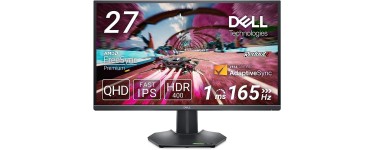 Amazon: Ecran PC Gaming 27" Dell G2724D - QHD, 165Hz, Fast IPS, 1ms, AMD FreeSync Premium à 255,20€