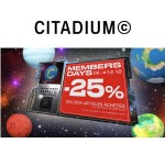 Citadium: [Members Days] -25% dès 2 articles achetés sur une sélection de produits