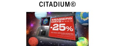 Citadium: [Members Days] -25% dès 2 articles achetés sur une sélection de produits