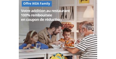 IKEA: Votre addition au restaurant 100% remboursée en bon d'achat