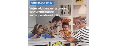 IKEA: Votre addition au restaurant 100% remboursée en bon d'achat