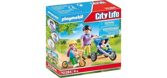 Amazon: Playmobil City Life Maman avec Enfants - 70284 à 10,49€