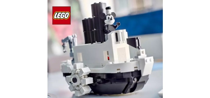 Disney Store: Le set LEGO Disney Steamboat Willie offerte dès 90€ d'achat