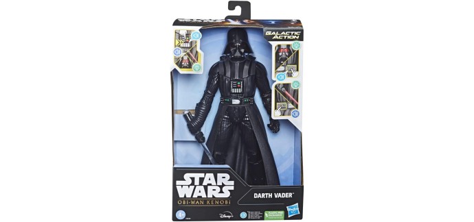 Amazon: Figurine électronique Star Wars Galactic Action - Dark Vador à 19,90€