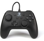 Amazon: Manette filaire PowerA pour Nintendo Switch - Noire à 19,99€