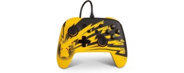 Amazon: Manette filaire PowerA  pour Nintendo Switch Pokémon - Éclairs Pikachu à 24,99€