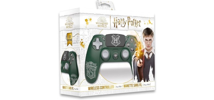 Amazon: Manette sans fil PS4 Freaks and Geeks Harry Potter - Serpentard, Vert à 22,99€