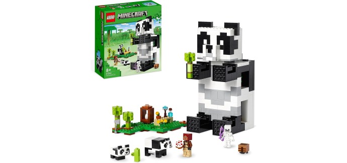 Amazon: LEGO Minecraft Le Refuge Panda - 21245 à 37,98€