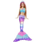 Amazon: Poupée Barbie Blonde Dreamtopia Sirène Lumières Scintillantes à 14,22€