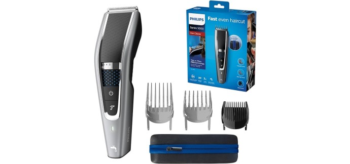 Amazon: Tondeuse à Cheveux Philips Hair Clipper Série 5000 HC5650/15 à 39,99€