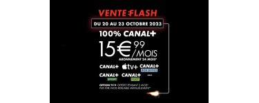 Canal +: Vente Flash abonnement 100% CANAL+ à 15,99€/mois au lieu de 32,99€ pendant 2 ans