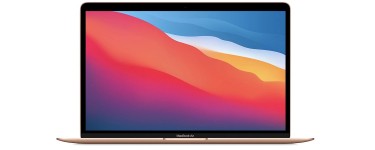 Amazon: Apple MacBook Air 2020 Puce M1, écran Retina 13′′, RAM 8Go, SSD 256 Go, Touch ID Or à 940€
