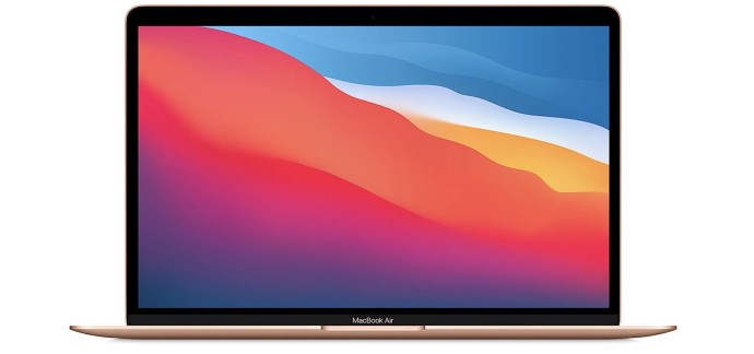 Amazon: Apple MacBook Air 2020 Puce M1, écran Retina 13′′, RAM 8Go, SSD 256 Go, Touch ID Or à 940€