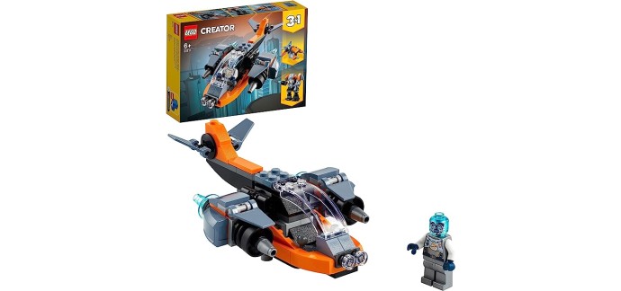 Amazon: LEGO Creator 3-en-1 Le Cyber Drone - 31111 à 7,95€