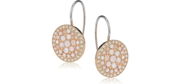 Amazon: Boucles d'oreilles pendantes pour femme Fossil JF01737791 - Motif disque à 41,89€