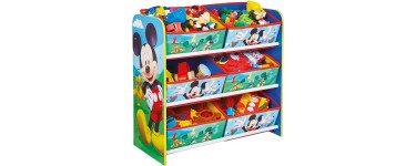 Amazon: Meuble de rangement avec 6 bacs Disney Mickey Mouse à 30,99€