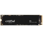 Amazon: SSD interne Crucial P3 M.2 PCIe Gen3 NVMe - 4To à 192,19€