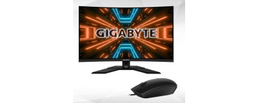 Rue du Commerce: Ecran PC gamer incurvé 31,5" Gigabyte M32QC + Souris filaire MS116 à 259,90€