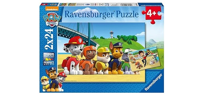 Amazon: Puzzle Enfant Ravensburger Pat'Patrouille à 6,99€