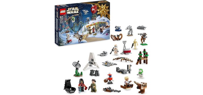 Amazon: LEGO Star Wars Le Calendrier de l’Avent 2023 - 75366 à 23,99€