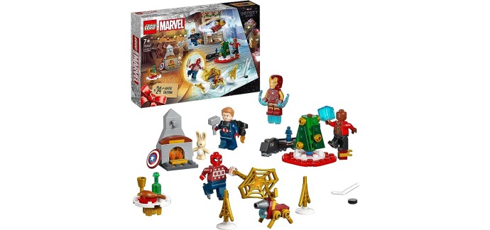 Amazon: LEGO Marvel Le Calendrier de l’Avent des Avengers 2023 - 76267 à 24,73€
