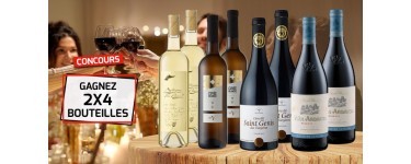 Relais du Vin & Co: 2 coffrets de 4 bouteilles de vin à gagner