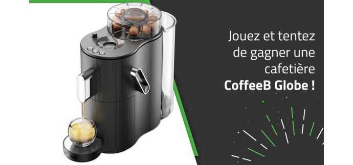 Les Numériques: 1 cafetière à dosettes CoffeeB Globe à gagner