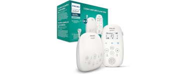 Amazon: Écoute-bébé Audio Philips Avent SCD713/26 avec Technologie DECT à 74,99€