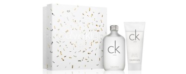 Notino: Coffret Calvin Klein CK One : Eau de Toilette 100 ml + gel de douche 100 ml à 23,80€