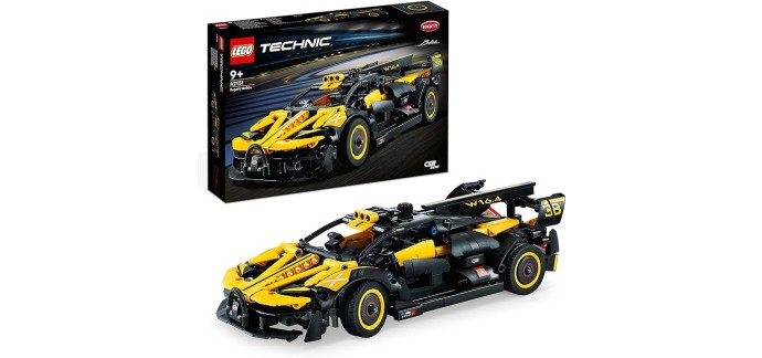 Amazon: LEGO Technic Le Bolide Bugatti - 42151 à 33,34€