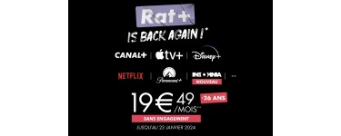Canal +: [- 26 ans] Abonnement CANAL+, Disney+, Netflix, OCS, Paramount+ et Apple TV+ à 19,49€/mois