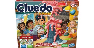 Amazon: Jeu de société Hasbro réversible 2 jeux en 1 - Cluedo Junior à 15,20€