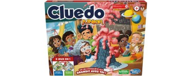 Amazon: Jeu de société Hasbro réversible 2 jeux en 1 - Cluedo Junior à 14,99€