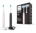 Amazon: Brosse à dents électrique Philips Sonicare Série 3100 HX3675/15 - Rose pastel et Noir à 49,99€
