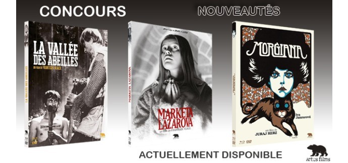 Ciné Média: Des combos BLU-RAY/DVD de Morgiana, Marketa Lazarova et La Vallée des Abeilles à gagner