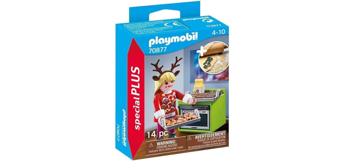 Amazon: Playmobil City Life Pâtissière avec emporte-pièce - 70877 à 4,99€