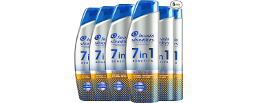 Amazon: Shampoing Antipelliculaire Head & Shoulders Anti-Chute, 7 en 1 - Lot de 6x225 ml à 20,79€