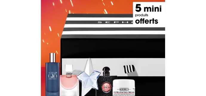 Sephora: 5 mini produits en cadeau dès 95€ d'achat