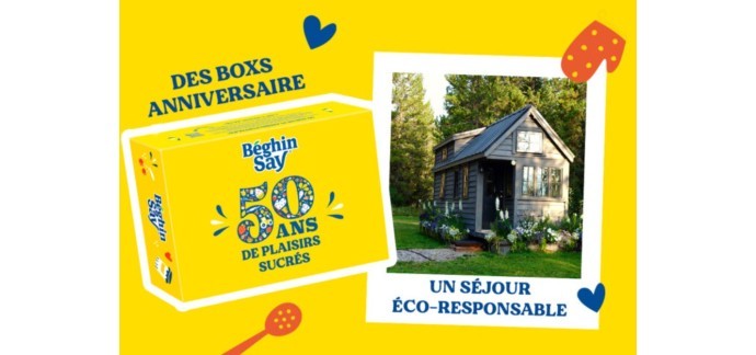 Beghin Say: 1 séjour éco-responsable en France, 10 box anniversaire 50ans Beghin Say à gagner