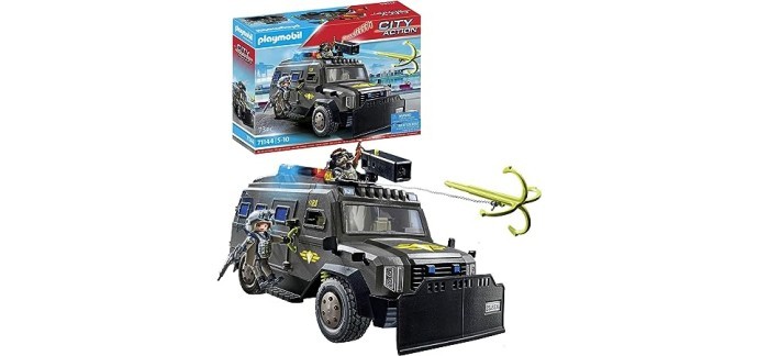 Amazon: Playmobil City Action Véhicule d'intervention des Forces spéciales - 71144 à 37,90€