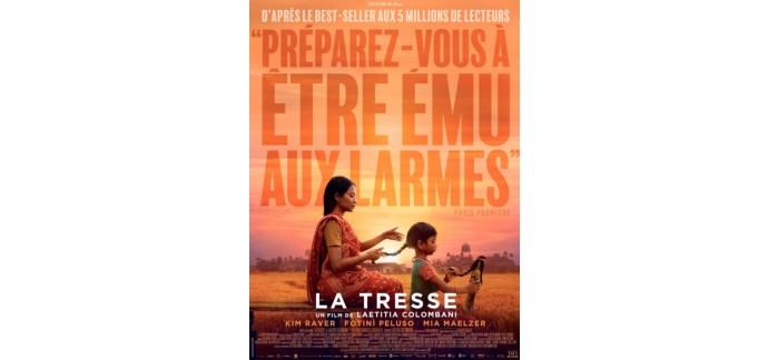 BNP Paribas: 25 x 2 places de cinéma pour le film "La Tresse" à gagner