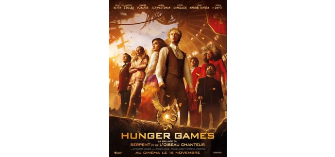 JEUXACTU: Des places de cinéma pour "Hunger Games la ballade du serpent et de l'oiseau chanteur" à gagner