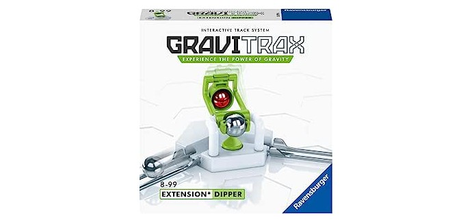 Amazon: Jeu de construction STEM Ravensburger GraviTrax - Bloc d'action Dipper à 6,99€