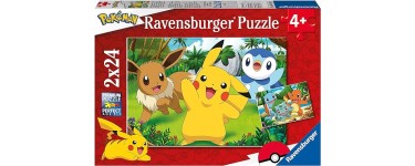 Amazon: Puzzle pour enfants Ravensburger Pokémon Pikachu et ses amis - 2x24 pièces à 8,20€