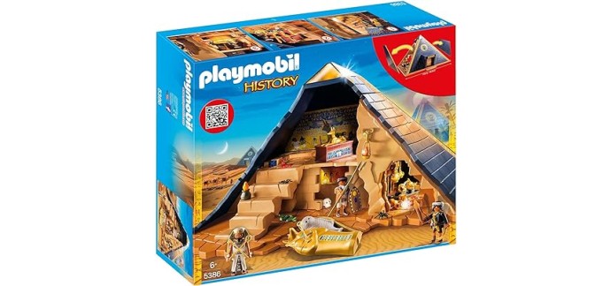 Amazon: Playmobil History Pyramide du Pharaon - 5386 à 42,39€