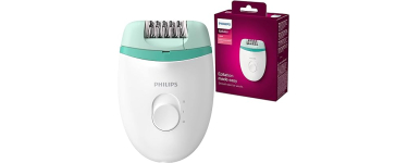 Amazon: Épilateur compact filaire Philips Satinelle Essential BRE224/00 à 15,83€